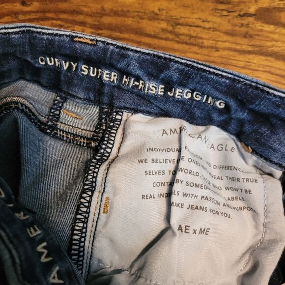 American Eagle Jeans 2 R Jegging Curvy Super Hi Rise Next Level Stretch - Picture 5 of 11